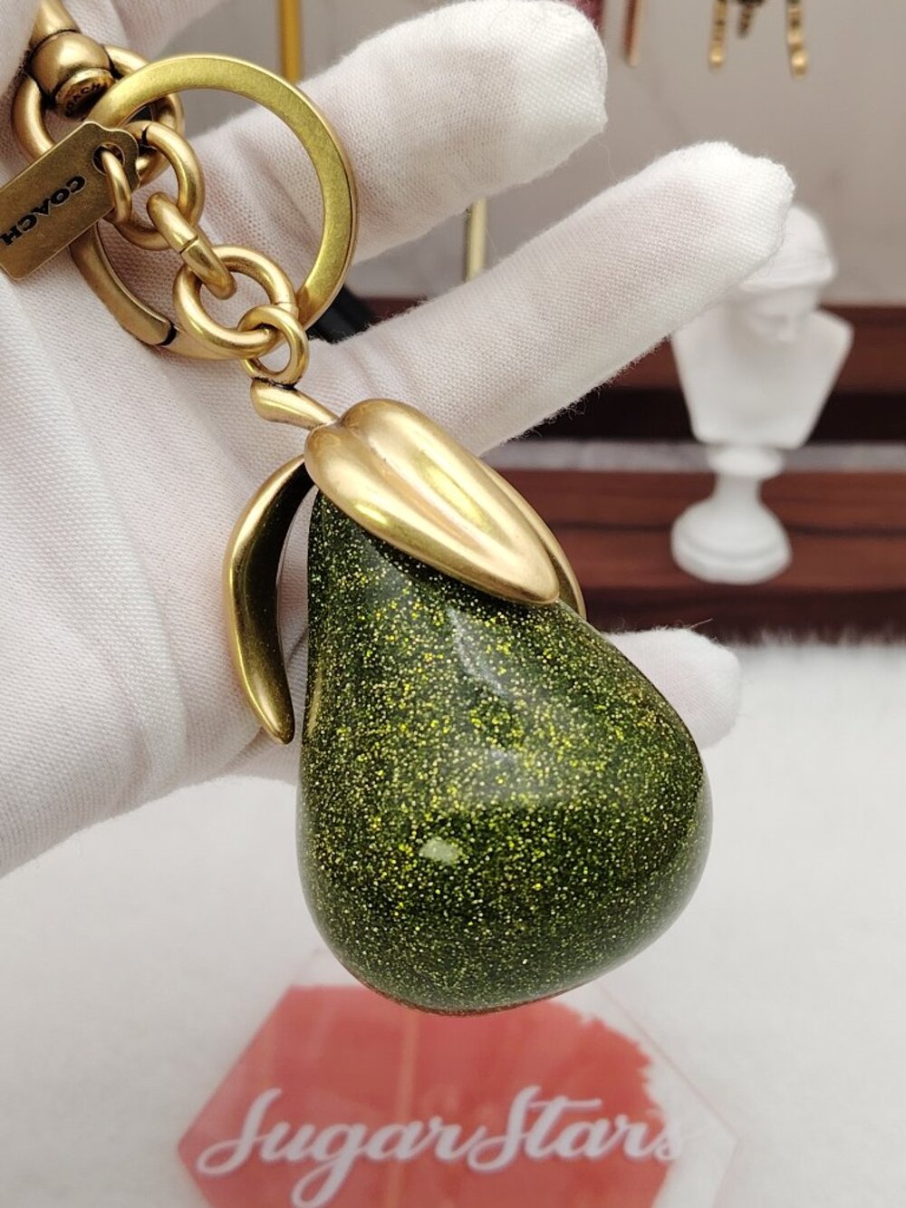 Coach Pear Bag Charm CAX73 Keychain